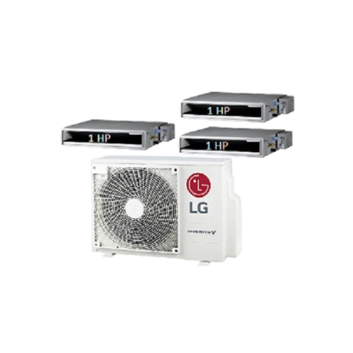 62.Máy Lạnh Multi LG 1 Dàn Nóng 2.5 Hp + 3 Dàn Lạnh Âm Trần Nối Ống Gió 1 Hp