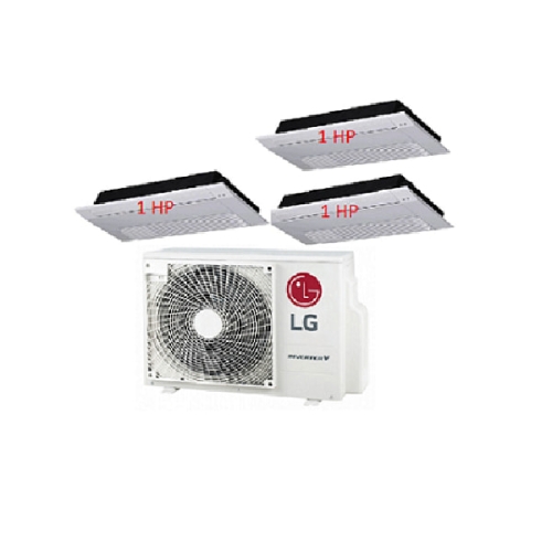 33.Máy Lạnh Multi LG 1 Dàn Nóng 3.5 Hp + 3 Dàn Lạnh Âm Trần 1 Hướng Thổi 1 Hp