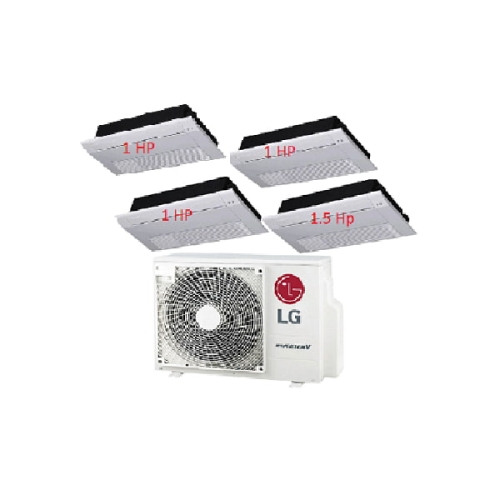 39.Máy Lạnh Multi LG 1 Dàn Nóng 4 Hp + 4 Dàn Lạnh Âm Trần 1 Hướng Thổi 1 Hp - 1.5 Hp