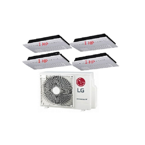 34.Máy Lạnh Multi LG 1 Dàn Nóng 4 Hp + 4 Dàn Lạnh Âm Trần 1 Hướng Thổi 1 Hp