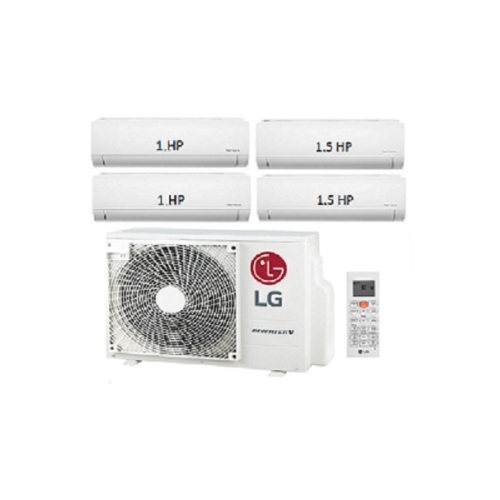 19.Máy Lạnh Multi LG 1 Dàn Nóng 4 Hp + 2 Dàn Lạnh Treo Tường 1 Hp + 2 Dàn Lạnh Treo Tường 1.5 Hp