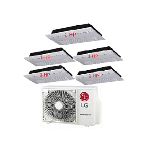 35.Máy Lạnh Multi LG 1 Dàn Nóng 5 Hp + 5 Dàn Lạnh Âm Trần 1 Hướng Thổi 1 Hp