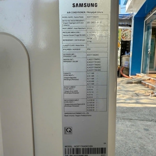 Máy lạnh âm trần Inverter SAMSUNG 2.5 HP AC071TN4DKC/EA