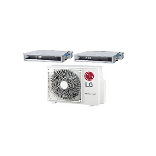 71.Máy Lạnh Multi LG 1 Dàn Nóng 2 Hp + 2 Dàn Lạnh Âm Trần Nối Ống Gió 1 Hp - 2 Hp
