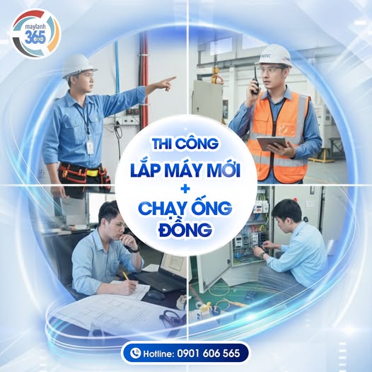 thi-cong-lap-may-lanh-moi-chay-ong-dong-chuan-ky-thuat